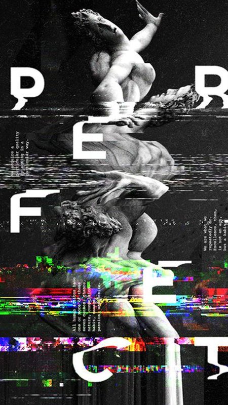 Glitch typography