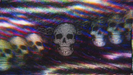 Череп глитч