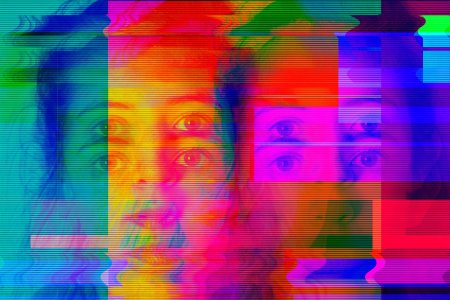 Глитч портрет