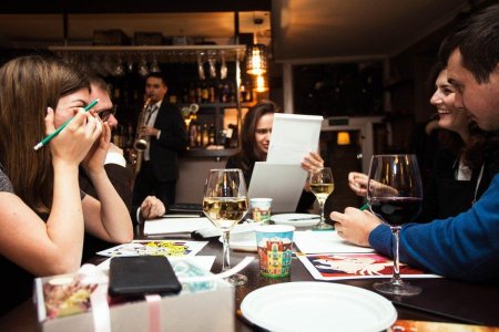 Арт вечеринка в ресторане