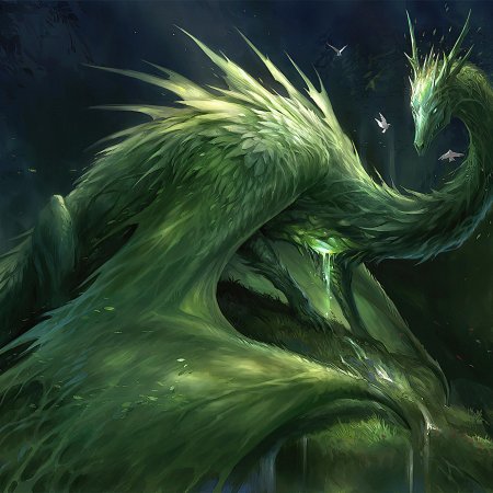 Брим зелёный дракон