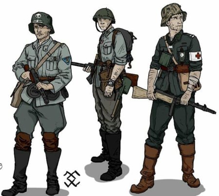 Дизельпанк солдат германии ww2