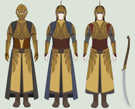 Эльфы нолдор броня