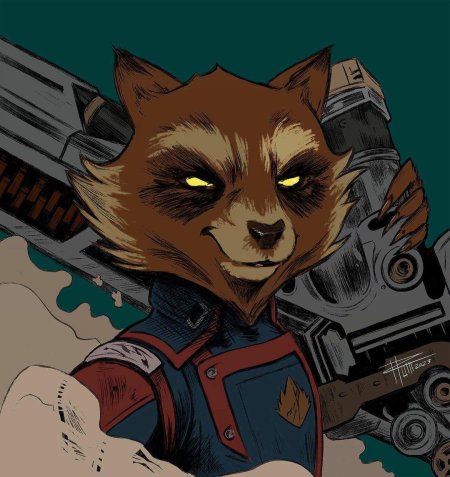 Реактивный енот марвел