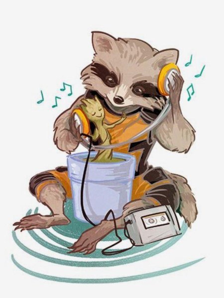 Енот ракета и грут