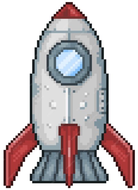 Пиксельная ракета
