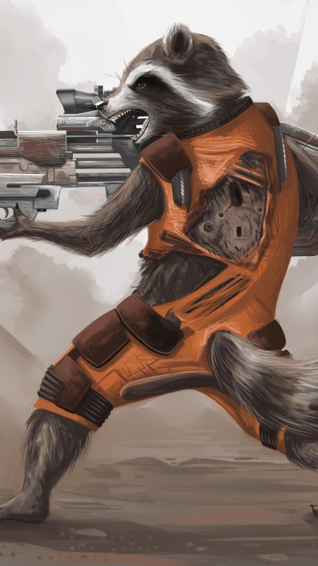 Реактивный енот стражи галактики