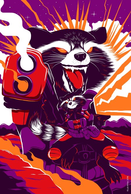 Реактивный енот марвел