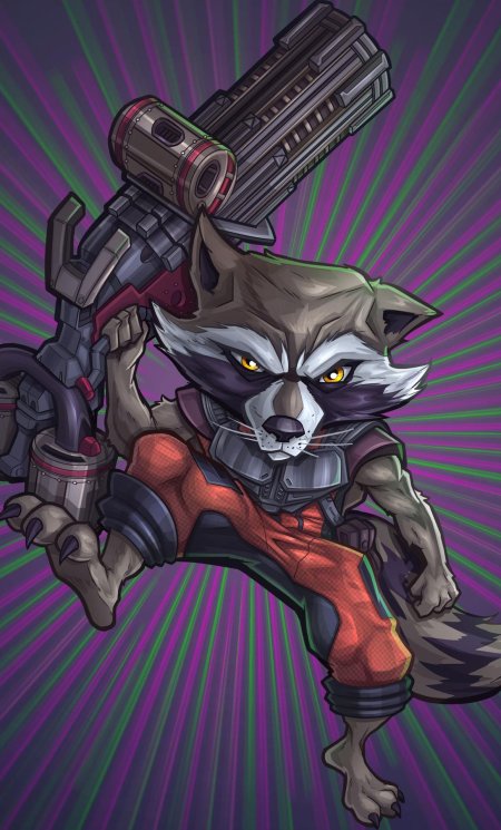 Реактивный енот марвел