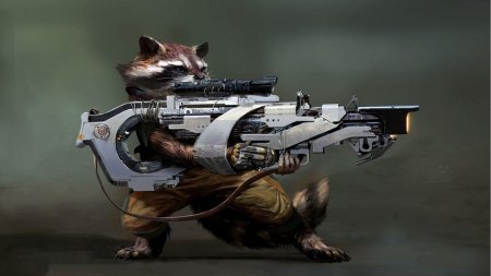 Боевой енот стражи галактики