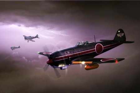 Японский самолет камикадзе арт