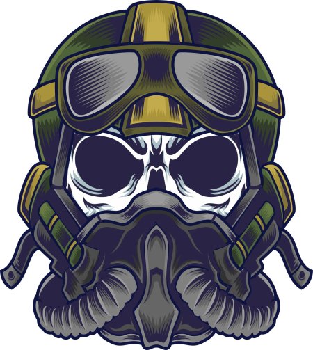 Череп в шлеме