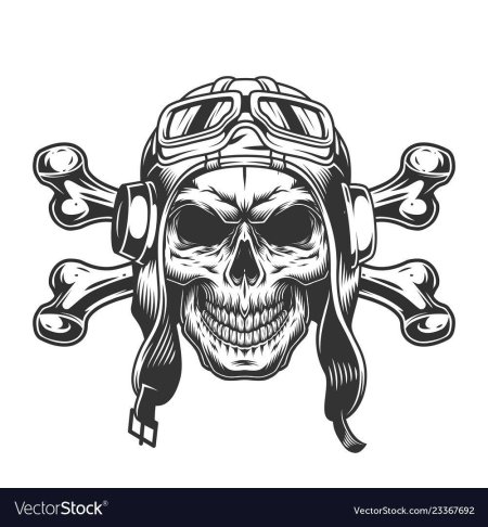 Череп в шлеме