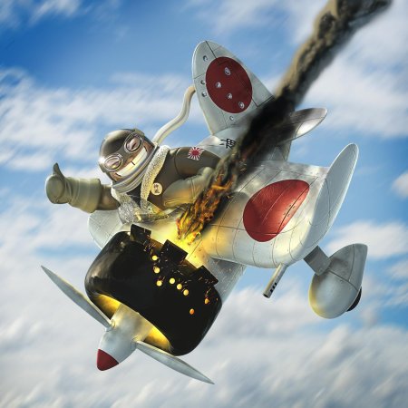 Японский самолет камикадзе