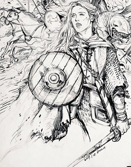 Эовин концепт арт