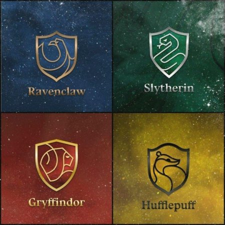 Эмблемы хогвартса по факультетам
