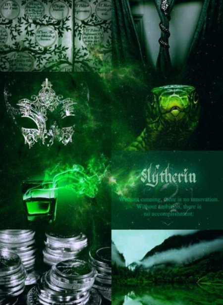 Эстетика гарри поттера слизерин