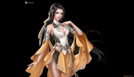 Девушка фэнтези в полный рост