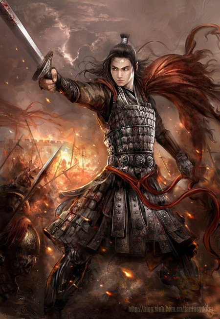 Китайский воин арт