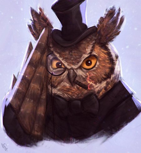 Сова арт