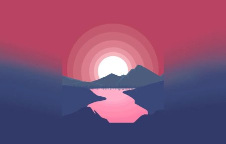 Пейзаж векторный