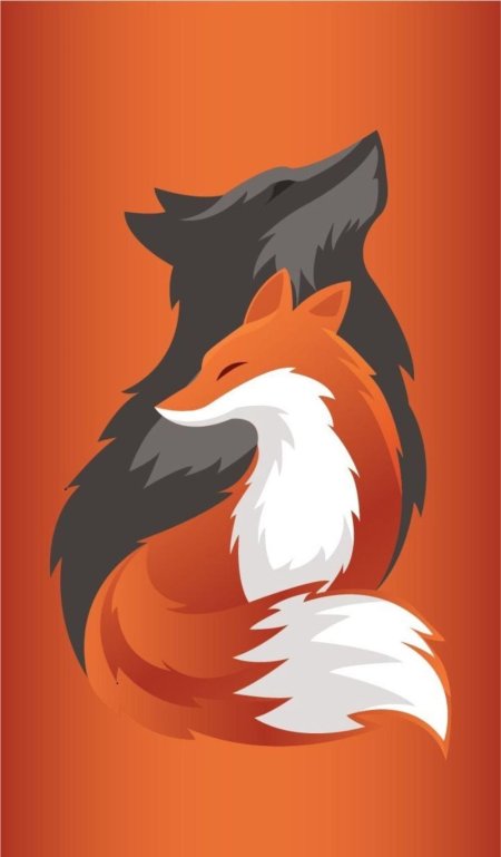 Арт с лисами