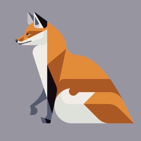 Лиса стилизация