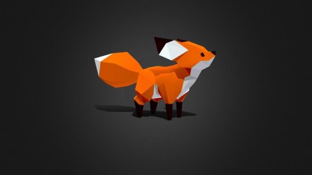 Fox d low poly