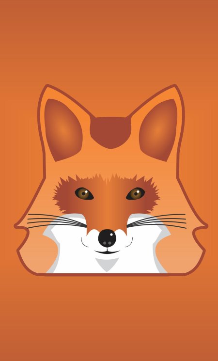 Морда лисы рисунок для детей