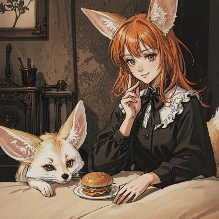 Аниме девушка лиса