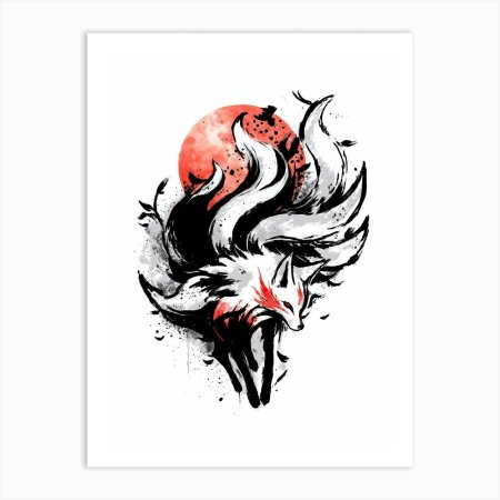 Кицунэ девятихвостый лис демон