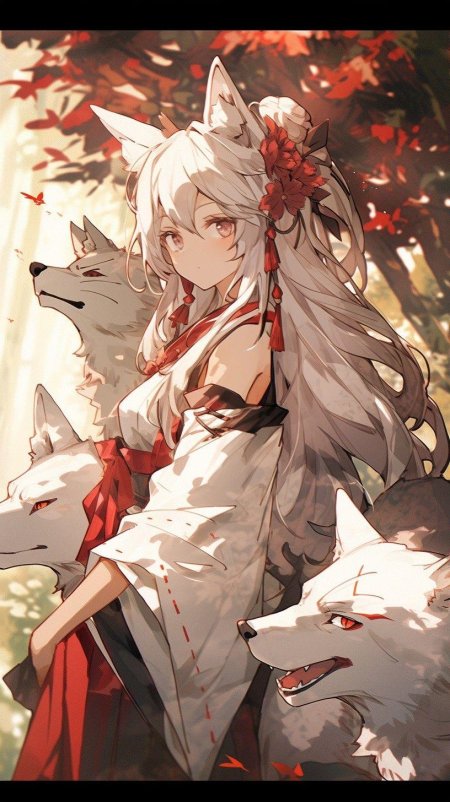 Красивая аниме девушка