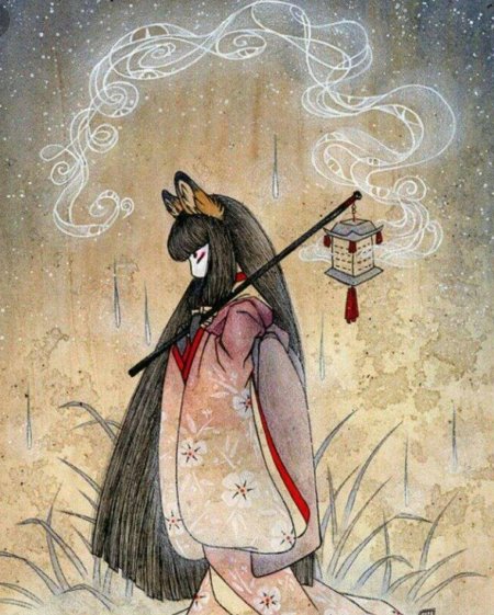 Японская мифология кицунэ лиса оборотень