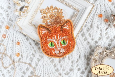 Лисичка брошь тэла артис