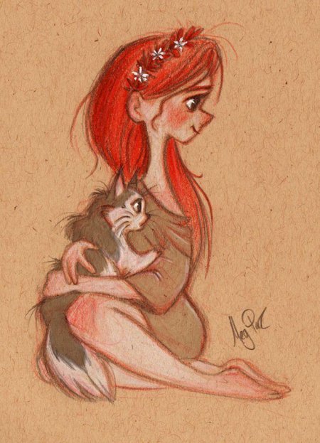 Мультяшные рыжие девушки