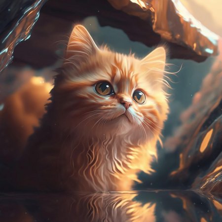 Рыжий кот нейросеть