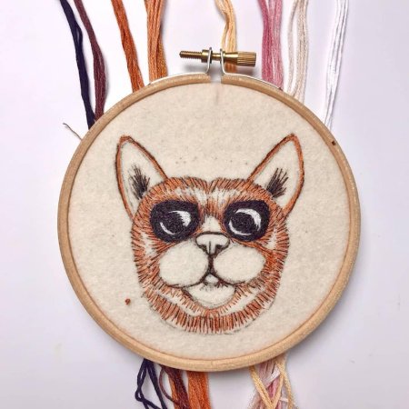 Вышивка гладь