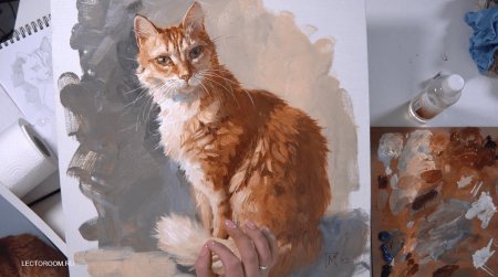 Рыжий кот маслом