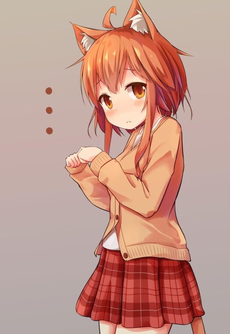 Аниме рыжая