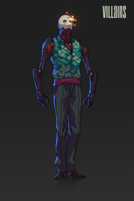 Киберпанк дизайн персонажа