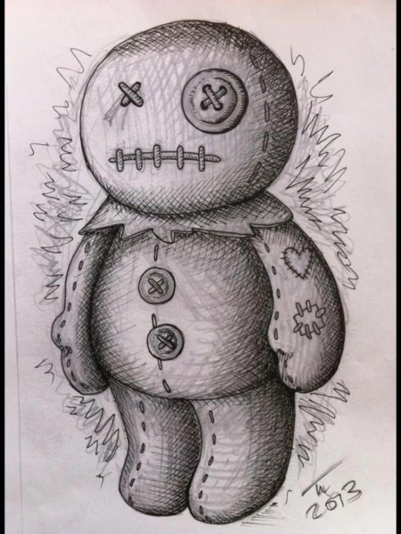 Кукла вуду эскиз