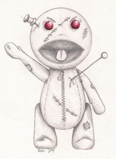 Рисунки карандашом страшные