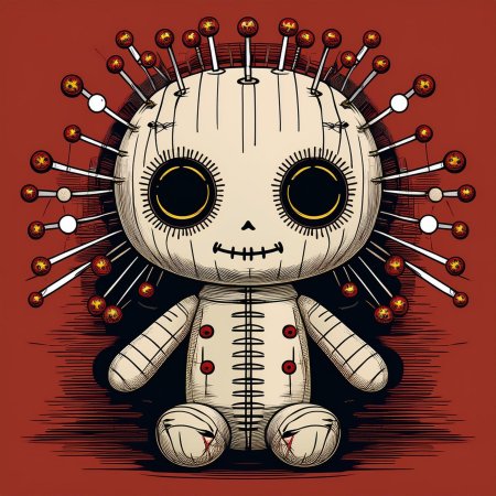 Кукла вуду смешная