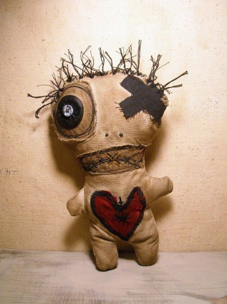 Тряпичная кукла жуткая