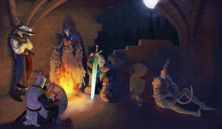 Дарк соулс костер арт