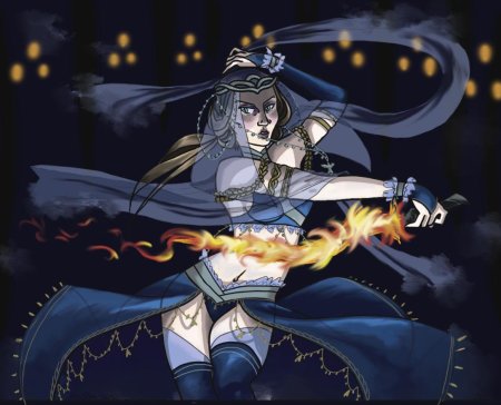 Танцовщица dark souls art