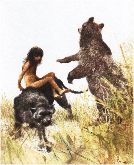 Книга джунглей иллюстрации роберта ингпена