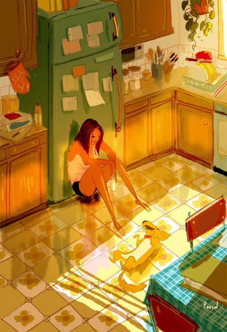 Девушка иллюстрация