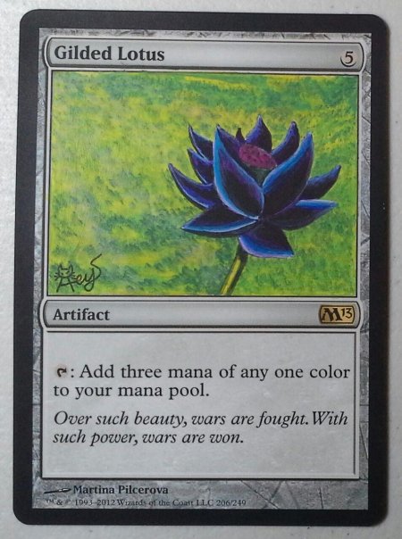 Мтг позолоченный лотос