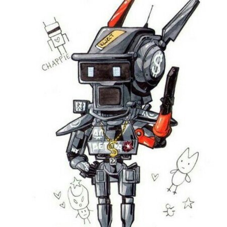 Плакат робот по имени чаппи